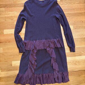 Clu Midi-Length Frill dress